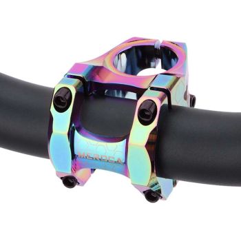 Potencia de manillar de bicicleta de aleación de aluminio ultraligera y resistente a la corrosión, mango corto, resisten
