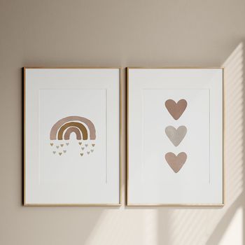Set de 2 cuadros 120, marco negro, 50x70 cm