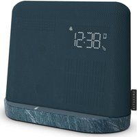 xdock qi fm bluetooth clock radio - blue blue