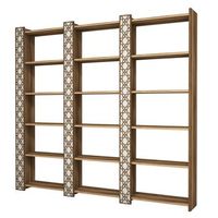 libreria city 3 crema nogal