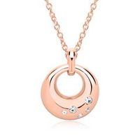 colgante cielo estrellado plata 925 oro rosa