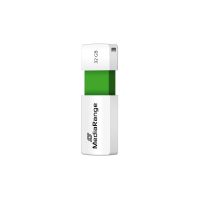 unidad flash usb mediarange mr973 32 gb usb 20 deslizante verde blanco