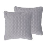 conjunto de 2 cojines decorativos patron gris rectangulo 45 x 45 cm accesorios decoracion tradicional moderna motari