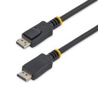 cable de 5m displayport 4k hbr2 con cierre de seguridad - 2x macho dp