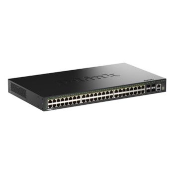 Switch D-Link DGS-1530-52P/E 48 puertos Gigabit PoE+ 4 SFP+ L2 Gestionado Rack