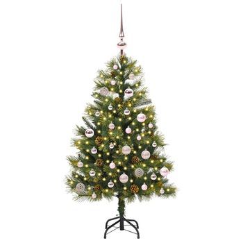 Árbol De Navidad | Decoraciones De Navidad Artificial Con Ramas Plegables Y Conos 150 Cm