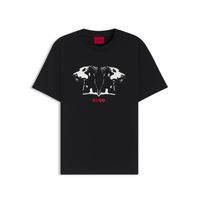 hugo red camiseta de algodon de calidad 50542734-001