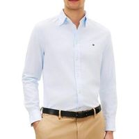 tommy hilfiger camisa manga larga flex dobby para hombre