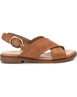 de carmela sandalia de mujer en piel camel