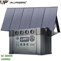estacion de energia portatil allpowers monster s2000pro 2400w  panel solar 400w