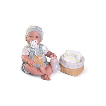 Muñeca Recién Nacida Mia Hace Pipí Con Canastilla 42 Cm