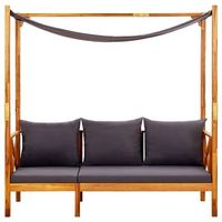banco de jardin  banco de exterior  silla de jardin con toldo madera maciza de acacia