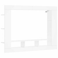 mueble para tv madera de ingenieria blanco 152x22x113 cm vidaxl