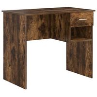 escritorio roble ahumado madera de ingenieria 90 x 49 x 75 cm vidaxl