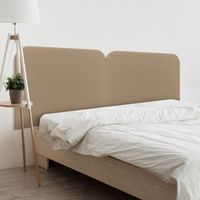 dhome cabecero verde agua 190cm dual tapizado en polipiel liso curvo 70cm altura pared acusticos absorbentes cabezal cama verde agua 190 dual