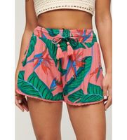 superdry para mujer w7110423a pantalon corto playero rosa m casual viscosa