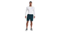 camiseta de compresion de manga larga under armour heatgear blanca