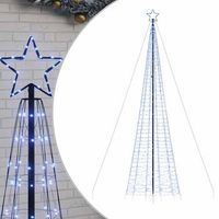 arbol de navidad led con estacas 1534 leds azul 500 cm vidaxl