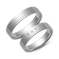 alianzas oro blanco con diamantes ancho 45 mm
