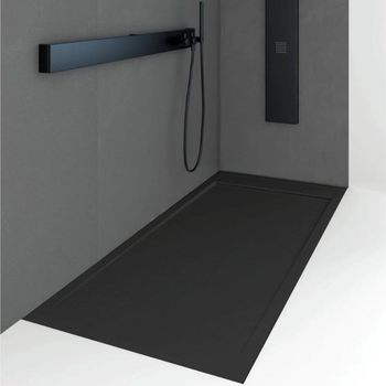 Plato De Ducha Resina Quore Negro  70x190cm