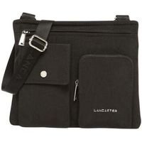 lancaster bolso bolso de mano con cremallera basic pocket negro para mujer