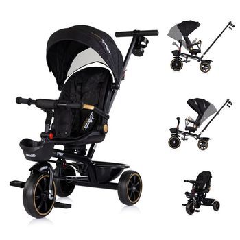 Triciclo Con Capota Y Mango Parental Max Sport De Chipolino - Noir