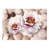 papel pintado 3d - flowers and shells 300x210 cm