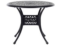 mesa de balcon  90 cm 90 cm metal negro