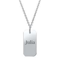 cadena de acero inoxidable colgante dog tag