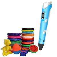 klack pack boligrafo lapiz de impresion 3d juguete para ninos  50 metros de pla azul