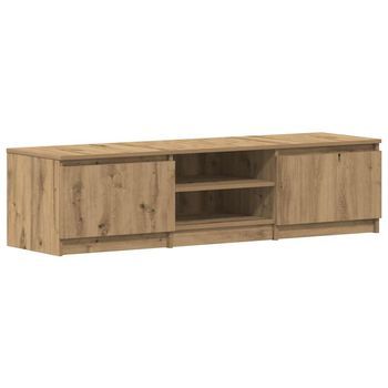 Mueble De Tv Madera De Ingeniería Roble Artisan 140x40x36 Cm Vidaxl