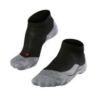 falke ru4 endurance short calcetines para correr mujeres - negro gris