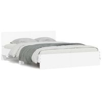 cama matrimonial  cama para adultos  estructura de cama con cabecero blanca 150x200 cm