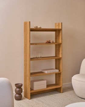 Estantería de madera maciza de abeto natural