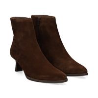 unisa botines con tacon mujer - marron talla 40
