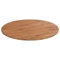 tablero de mesa redonda madera de roble marron claro o70x15 cm vidaxl