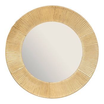 Espejo De Metal Dorado 