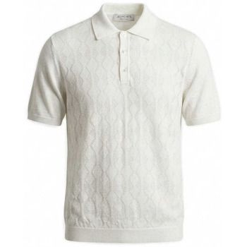 Jeordie's Polo 80599 POLO MM ROMBI-100 BIANCO para hombre