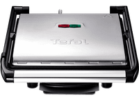 grill - tefal inicio gc241d potencia 2000w recubrimiento antiadherenteparrilla multifuncion bandeja de goteo extraible plata