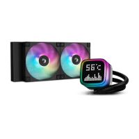 deepcool lp240 kit de refrigeracion liquida argb 240mm lcd negro