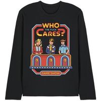 steven rhodes camiseta manga larga who cares para mujer