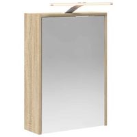 armario con espejo de bano  mueble de bano roble sonoma 43 x 16 x 625 cm