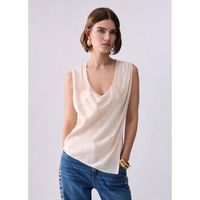 liu jo blusa top con bordados joya para mujer