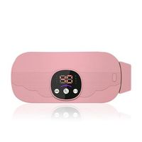 cinturon de masaje ems inteligente modo de calentamiento masajeador abdominal para quemar grasa 195x38x84 cm color rosa