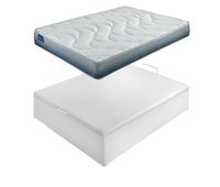 pack colchon con canape blanco 135x190cm max adapt y9 somnalis