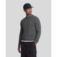 lyle  scott jersey kn2114v lambswool blend-398 charcoal marl para hombre