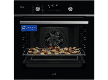 Horno - AEG GS6PB51FAB, Multifunción, Pirolítico, 71 l, Sonda térmica, AirFry, 60 cm, Negro