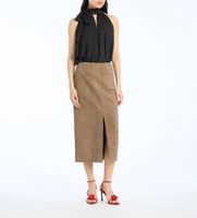 rotate para mujer 1153001683 falda tallulah marron 40 casual piel
