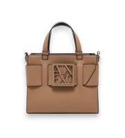 ax armani exchange para mujer 9426900a874u6186 bolso susy con logotipo y correa extraible marron osfa casual poliuretano