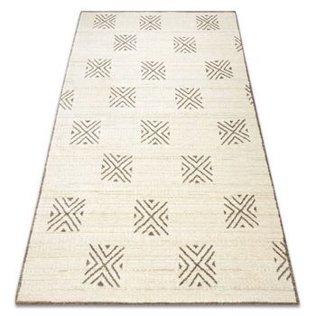 Alfombra Pure Cuadrícula Geométrico 5842-17731 Crema / Beige 120x160 Cm
